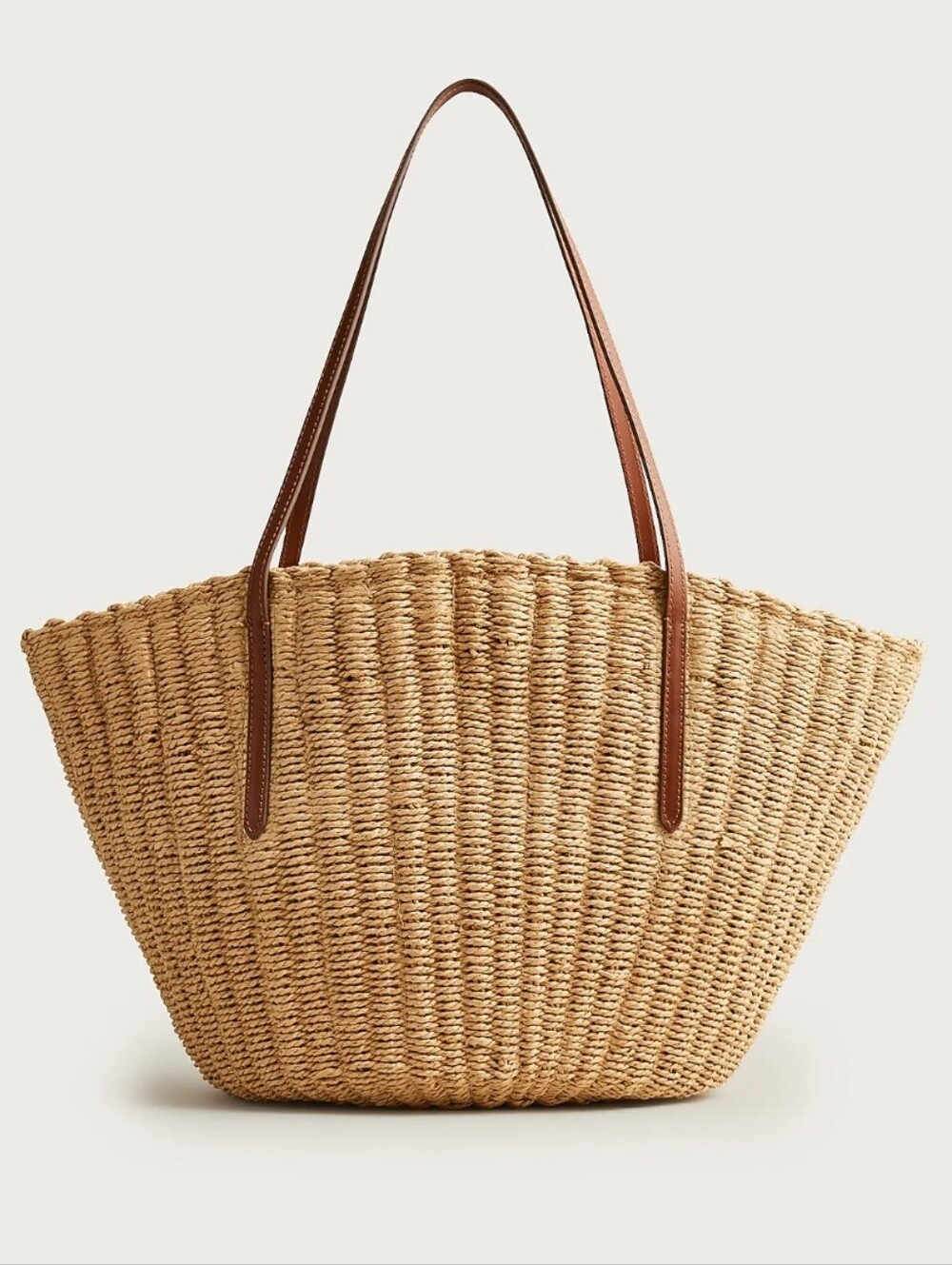 J. Crew Como Woven Tote - natural